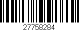 Código de barras (EAN, GTIN, SKU, ISBN): '27758284'