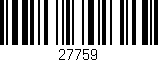 Código de barras (EAN, GTIN, SKU, ISBN): '27759'