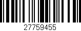 Código de barras (EAN, GTIN, SKU, ISBN): '27759455'
