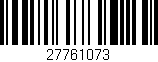Código de barras (EAN, GTIN, SKU, ISBN): '27761073'