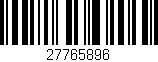 Código de barras (EAN, GTIN, SKU, ISBN): '27765896'