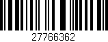 Código de barras (EAN, GTIN, SKU, ISBN): '27766362'