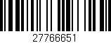 Código de barras (EAN, GTIN, SKU, ISBN): '27766651'