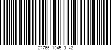 Código de barras (EAN, GTIN, SKU, ISBN): '27766_1045_0_42'