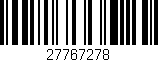 Código de barras (EAN, GTIN, SKU, ISBN): '27767278'