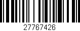 Código de barras (EAN, GTIN, SKU, ISBN): '27767426'