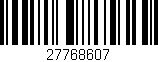 Código de barras (EAN, GTIN, SKU, ISBN): '27768607'