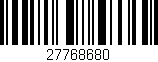 Código de barras (EAN, GTIN, SKU, ISBN): '27768680'