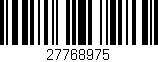 Código de barras (EAN, GTIN, SKU, ISBN): '27768975'