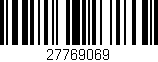 Código de barras (EAN, GTIN, SKU, ISBN): '27769069'