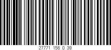 Código de barras (EAN, GTIN, SKU, ISBN): '27771_156_0_39'