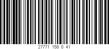 Código de barras (EAN, GTIN, SKU, ISBN): '27771_156_0_41'