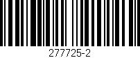 Código de barras (EAN, GTIN, SKU, ISBN): '277725-2'