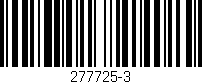 Código de barras (EAN, GTIN, SKU, ISBN): '277725-3'