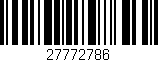 Código de barras (EAN, GTIN, SKU, ISBN): '27772786'