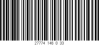 Código de barras (EAN, GTIN, SKU, ISBN): '27774_146_0_33'