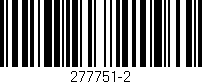 Código de barras (EAN, GTIN, SKU, ISBN): '277751-2'