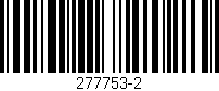 Código de barras (EAN, GTIN, SKU, ISBN): '277753-2'