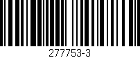 Código de barras (EAN, GTIN, SKU, ISBN): '277753-3'