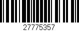 Código de barras (EAN, GTIN, SKU, ISBN): '27775357'