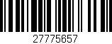 Código de barras (EAN, GTIN, SKU, ISBN): '27775657'
