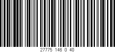 Código de barras (EAN, GTIN, SKU, ISBN): '27775_146_0_40'