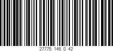 Código de barras (EAN, GTIN, SKU, ISBN): '27775_146_0_42'