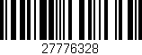 Código de barras (EAN, GTIN, SKU, ISBN): '27776328'