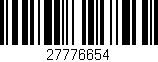 Código de barras (EAN, GTIN, SKU, ISBN): '27776654'