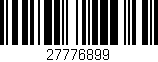 Código de barras (EAN, GTIN, SKU, ISBN): '27776899'