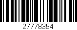 Código de barras (EAN, GTIN, SKU, ISBN): '27778394'