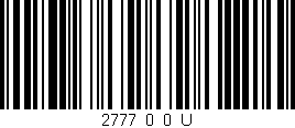 Código de barras (EAN, GTIN, SKU, ISBN): '2777_0_0_U'