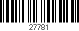 Código de barras (EAN, GTIN, SKU, ISBN): '27781'