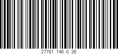 Código de barras (EAN, GTIN, SKU, ISBN): '27781_146_0_38'