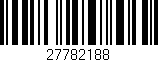 Código de barras (EAN, GTIN, SKU, ISBN): '27782188'