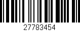 Código de barras (EAN, GTIN, SKU, ISBN): '27783454'