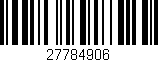 Código de barras (EAN, GTIN, SKU, ISBN): '27784906'