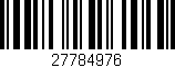 Código de barras (EAN, GTIN, SKU, ISBN): '27784976'