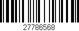Código de barras (EAN, GTIN, SKU, ISBN): '27786568'