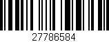 Código de barras (EAN, GTIN, SKU, ISBN): '27786584'