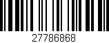 Código de barras (EAN, GTIN, SKU, ISBN): '27786868'