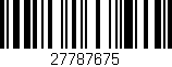 Código de barras (EAN, GTIN, SKU, ISBN): '27787675'
