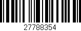 Código de barras (EAN, GTIN, SKU, ISBN): '27788354'