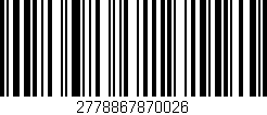 Código de barras (EAN, GTIN, SKU, ISBN): '2778867870026'