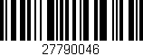 Código de barras (EAN, GTIN, SKU, ISBN): '27790046'