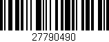 Código de barras (EAN, GTIN, SKU, ISBN): '27790490'