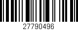Código de barras (EAN, GTIN, SKU, ISBN): '27790496'