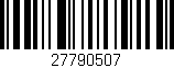 Código de barras (EAN, GTIN, SKU, ISBN): '27790507'