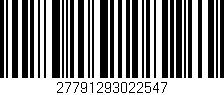 Código de barras (EAN, GTIN, SKU, ISBN): '27791293022547'