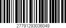 Código de barras (EAN, GTIN, SKU, ISBN): '27791293036049'